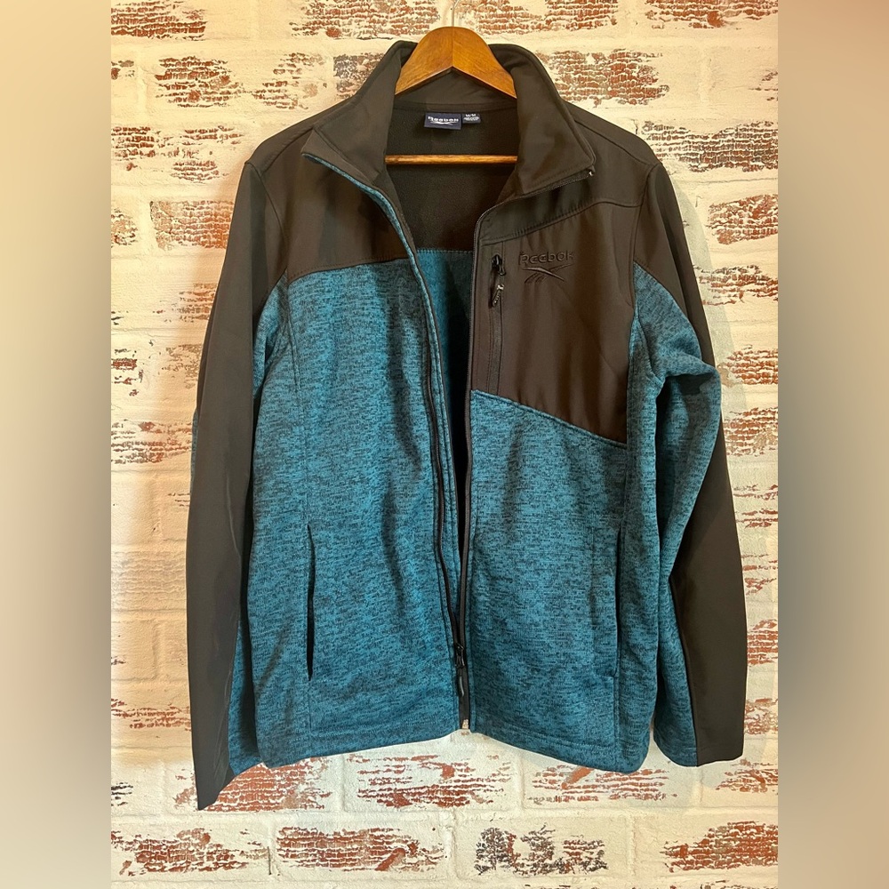 Reebok Softshell Fleece Polyester Jacket Utility … - image 7